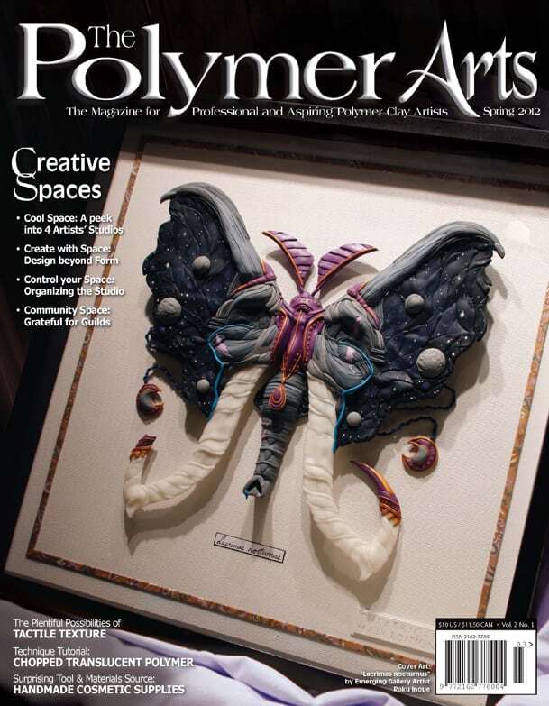 Magazine cover for the Spring 2012 issue of The Polymer Arts