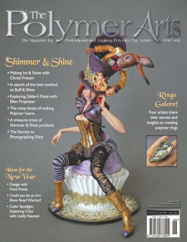 Magazine cover for the Winter 2012 issue of The Polymer Arts