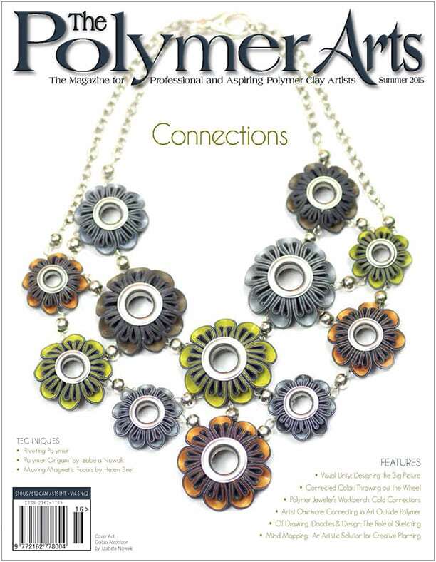 Picture of cover of Polymer Arts Summer 2015 Issue--Connections