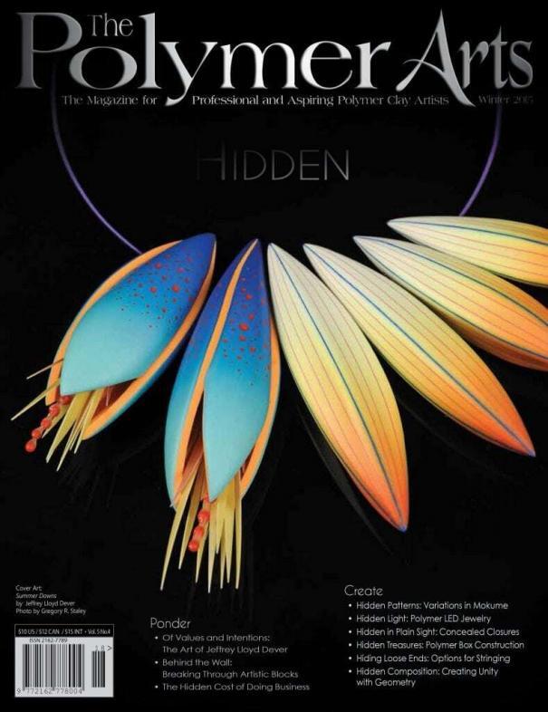 Picture of the Cover of Polymer Arts Magazine Winter 2015--Hidden