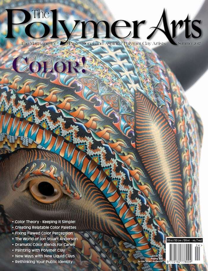 Picture of the Cover of The Polymer Arts Magazine Summer 2017 Issue--Color