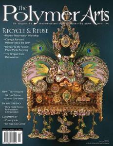 cover of POlymer Arts Summer 2012 Recycle & Reuse