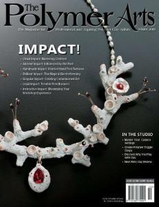 cover of polymer art magazine Winter 2013 Impact