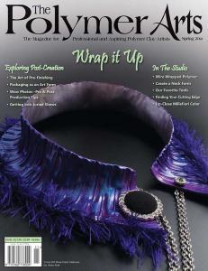 cover of polymer art magazine Spring 2014 Wrap it Up