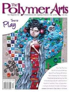 cover of polymer art magazine Fall 2014 Time to Play