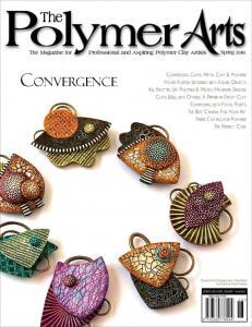 cover of polymer art maqgazine Spring 2016 Convergence